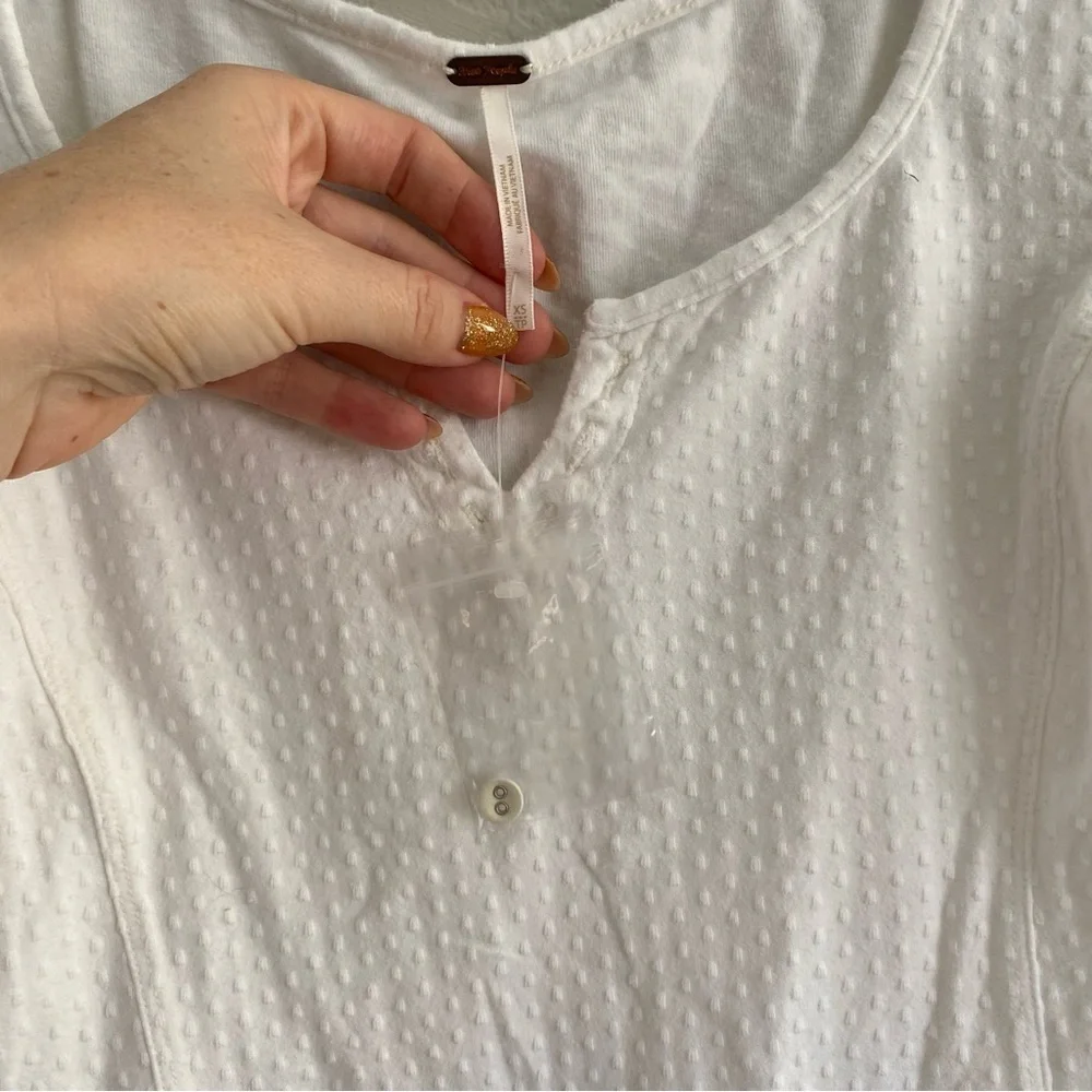 Free People Brunch Date Top in Moon Glow NWOT